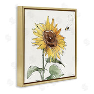 Anne Tavoletti | Cheerful Sunflower Buzzing Bee