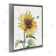 Anne Tavoletti | Cheerful Sunflower Buzzing Bee