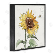 Anne Tavoletti | Cheerful Sunflower Buzzing Bee
