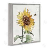 Anne Tavoletti | Cheerful Sunflower Buzzing Bee