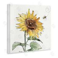 Anne Tavoletti | Cheerful Sunflower Buzzing Bee