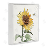 Anne Tavoletti | Cheerful Sunflower Buzzing Bee