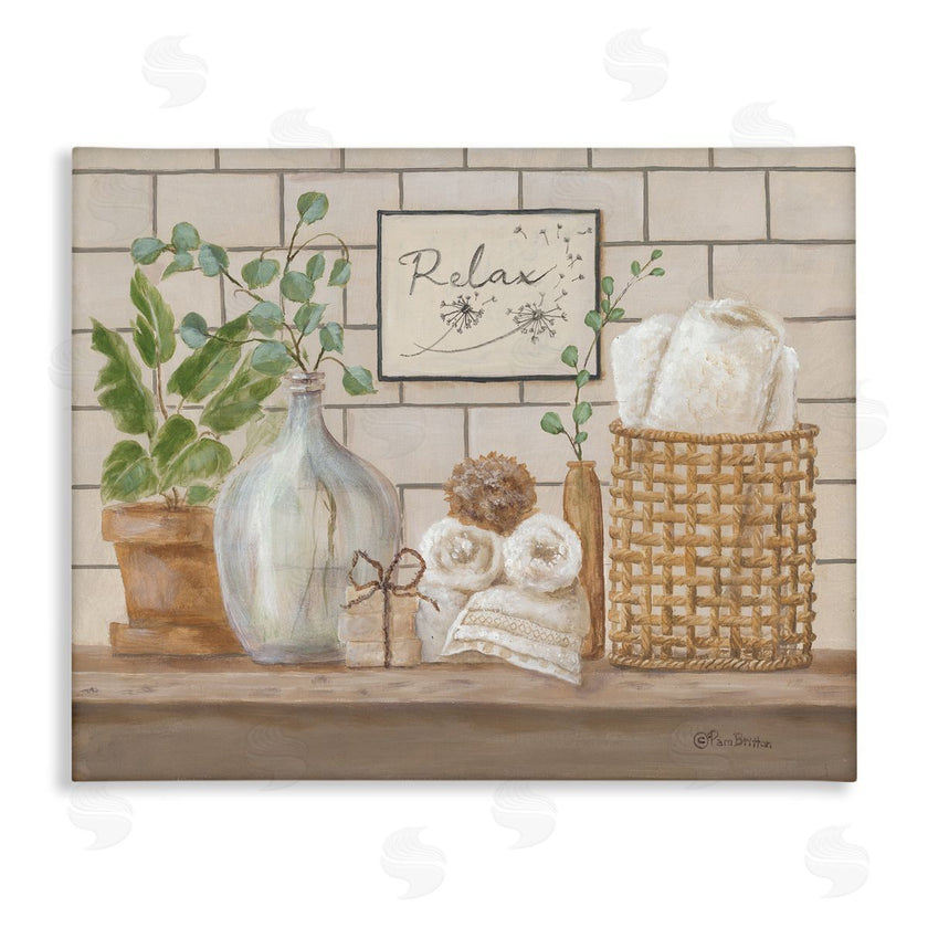 Pam Britton | Uplifting Bathroom Spa Relax Scene