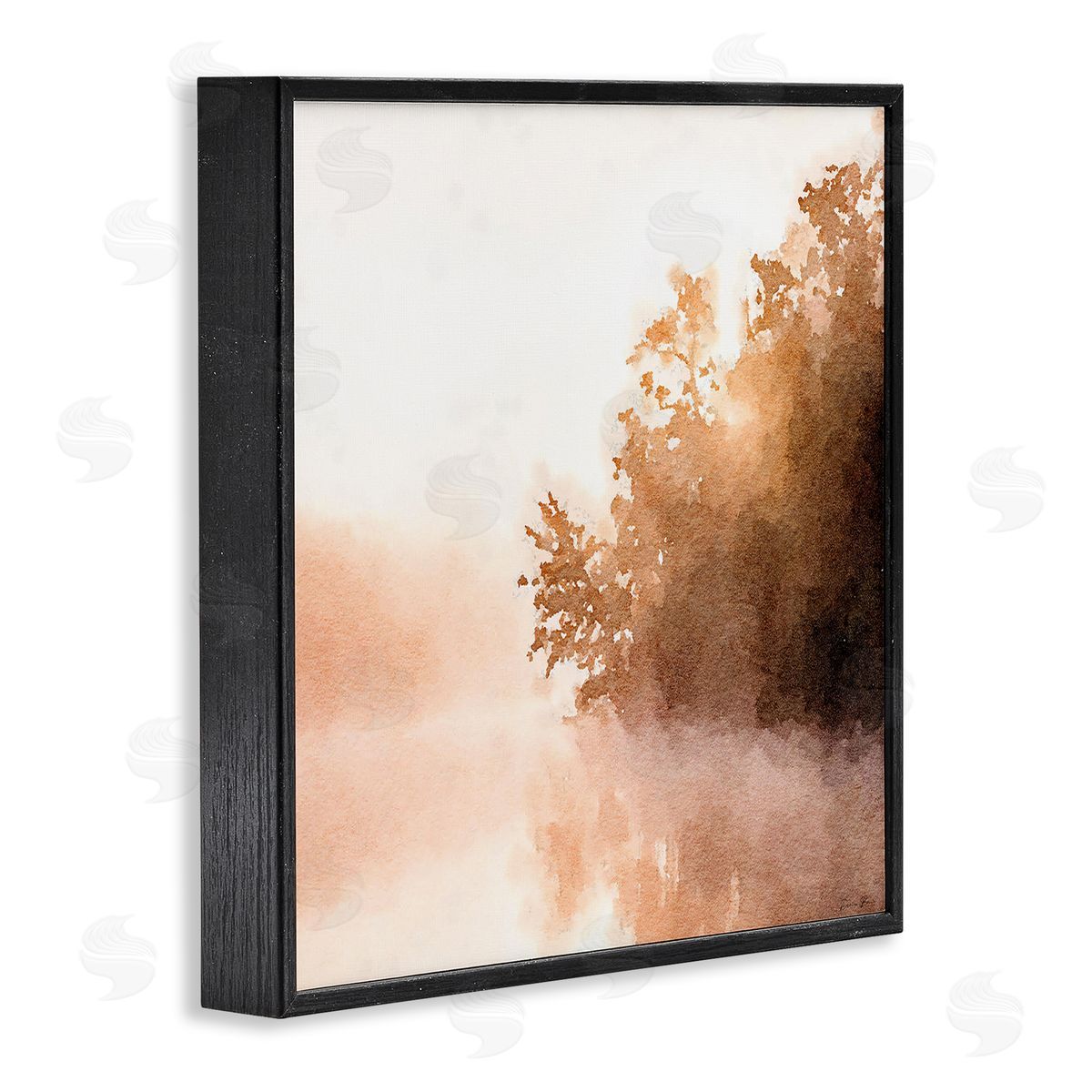 Denise Brown Overhanging Trees Sunlit Lake View  Black Framed Glicee Wall Art Print