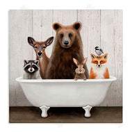 Elizabeth Tyndall | Woodland Creatures Antique Bathtub