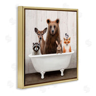 Elizabeth Tyndall | Woodland Creatures Antique Bathtub