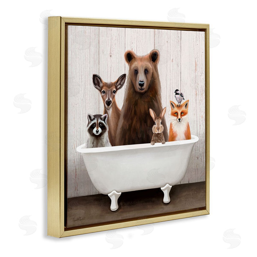 Elizabeth Tyndall | Woodland Creatures Antique Bathtub