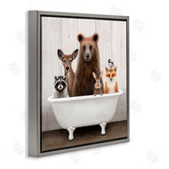 Elizabeth Tyndall | Woodland Creatures Antique Bathtub