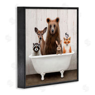 Elizabeth Tyndall | Woodland Creatures Antique Bathtub