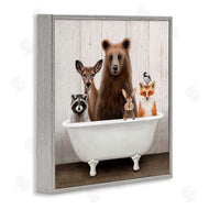 Elizabeth Tyndall | Woodland Creatures Antique Bathtub