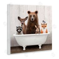 Elizabeth Tyndall | Woodland Creatures Antique Bathtub