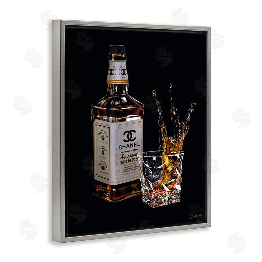 Ziwei Li | Splashing Liqueur Glam Whiskey Bottle