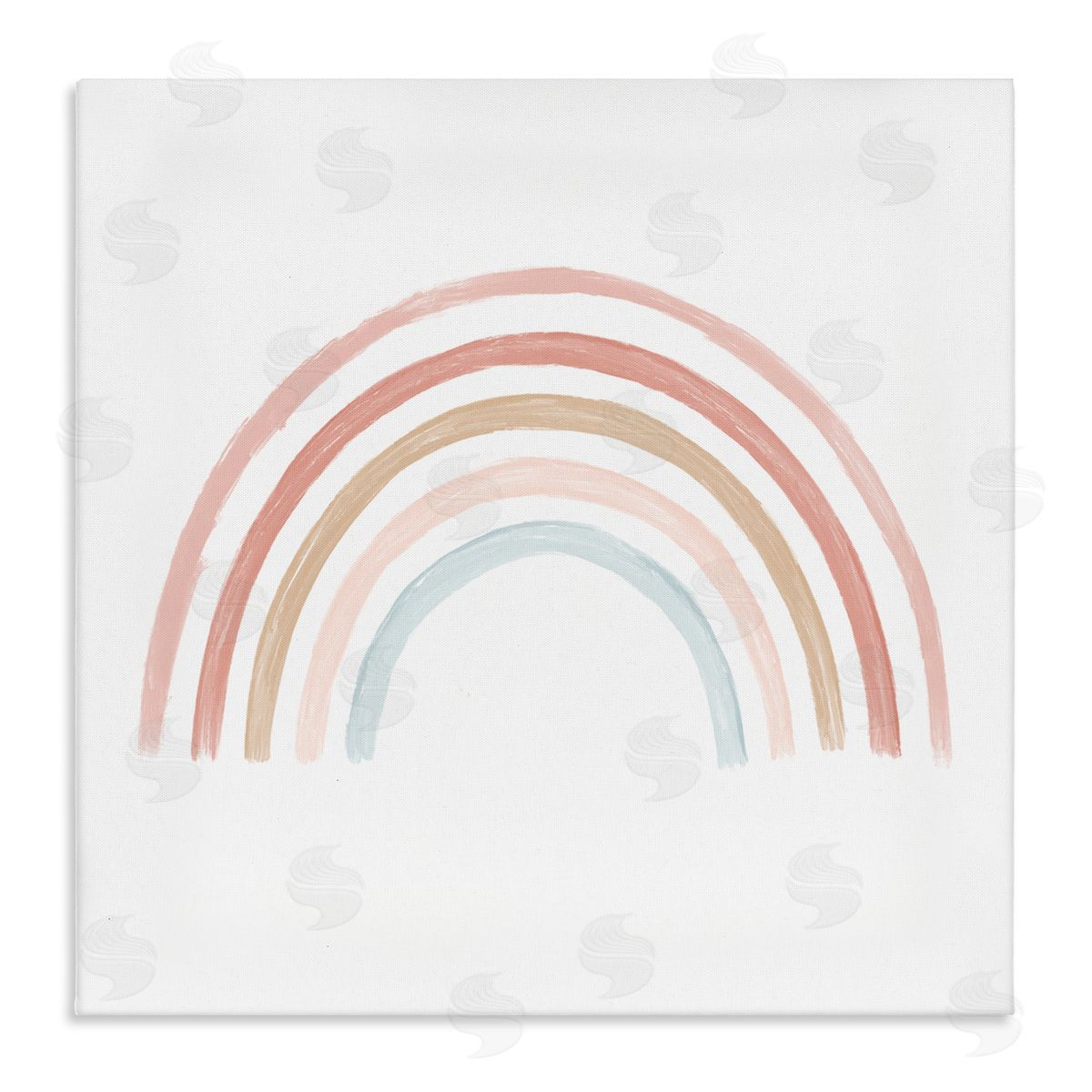 Stupell Studio Pastel Rainbow Arch Illustration Stretched Canvas Wall Art Print
