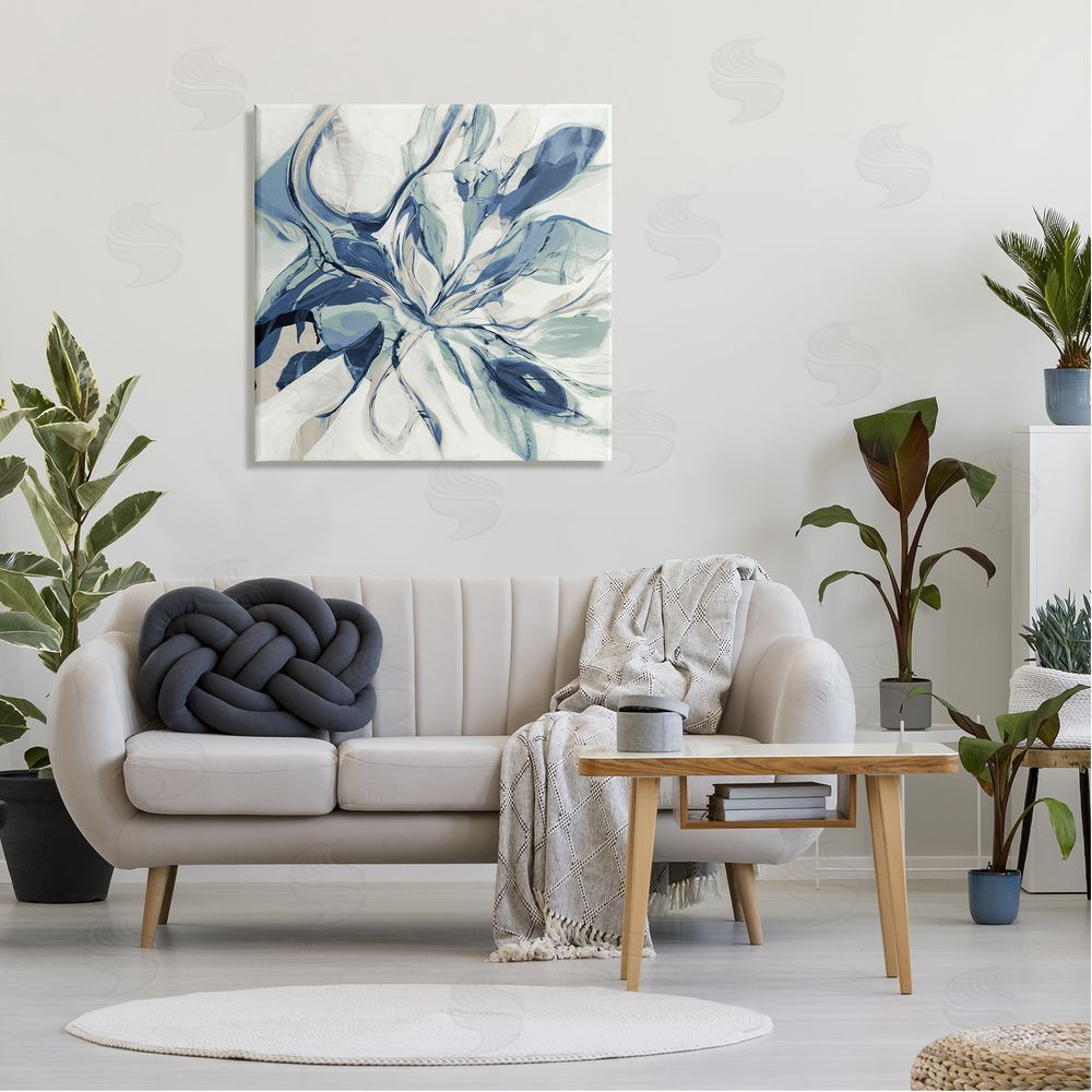 Sarah Stockstill Abstract Dreamlike Fluid Form Canvas Wall Art in Room