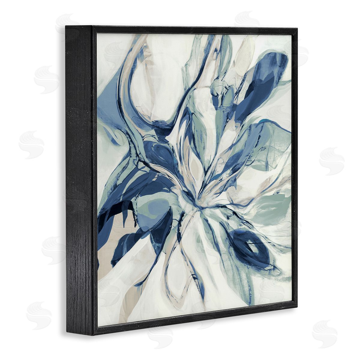 Sarah Stockstill Abstract Dreamlike Fluid Form Black Framed Glicee Wall Art Print