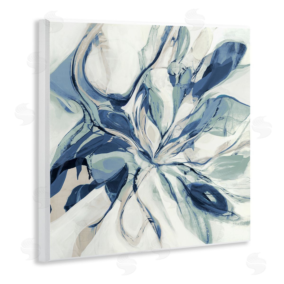 Sarah Stockstill Abstract Dreamlike Fluid Form Wooden Wall Plaque Art Print