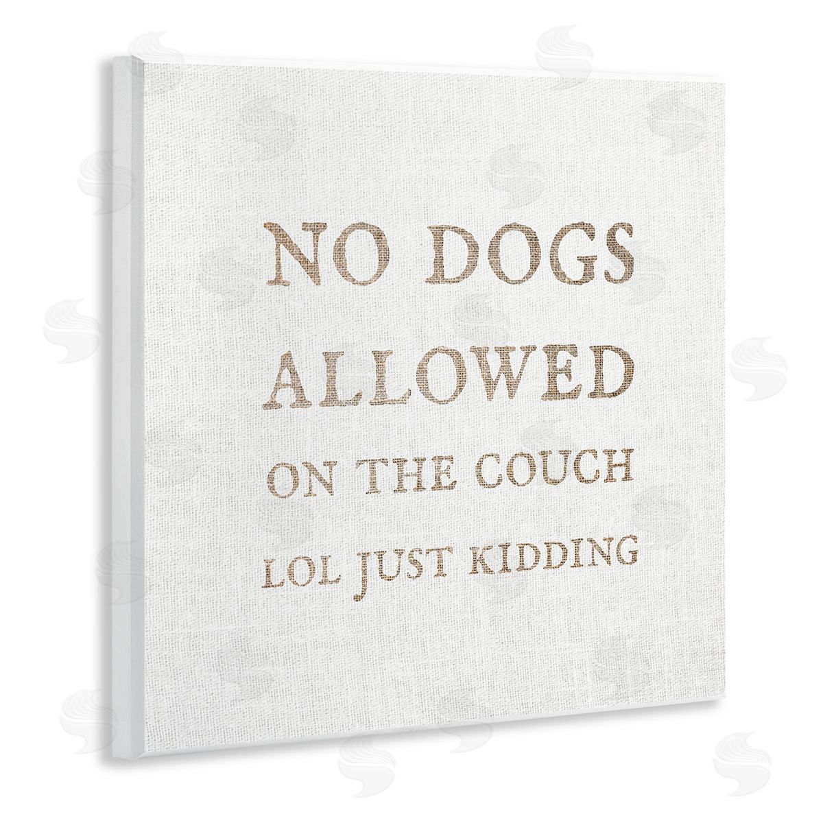Stupell Studio No Dogs Allowed Pet Humor Wooden Wall Plaque Art Print