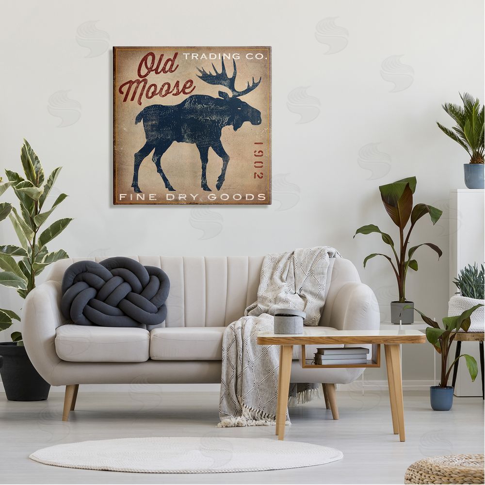 Ryan Fowler Old Moose Trading Co. Canvas Wall Art in Room