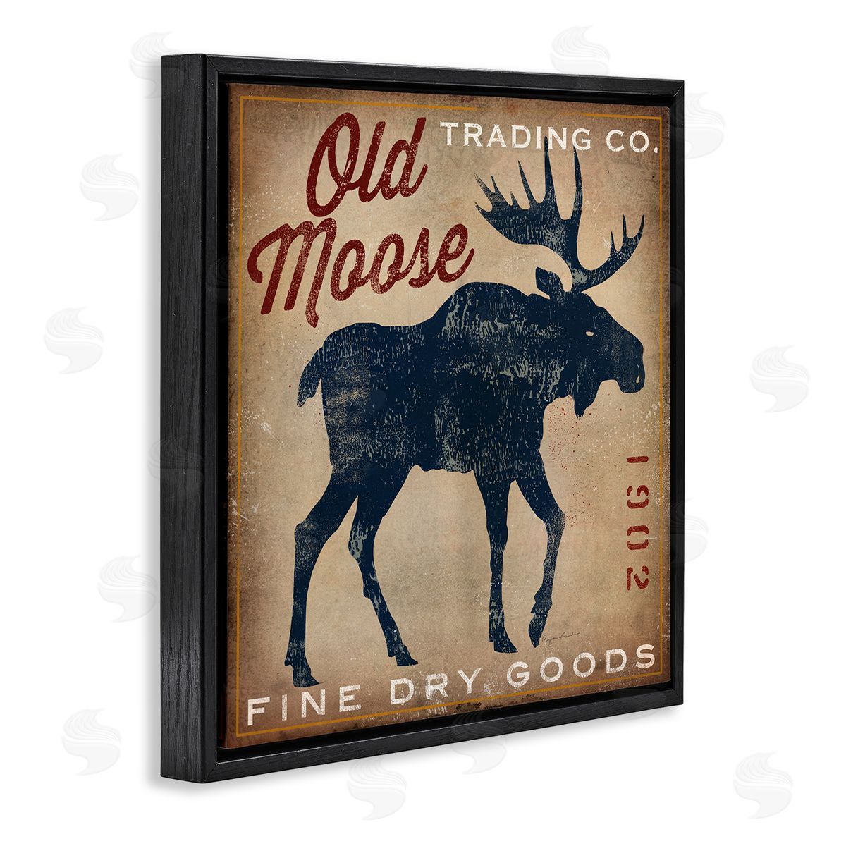 Ryan Fowler Old Moose Trading Co. Black Floating Frame Canvas Wall Art Print