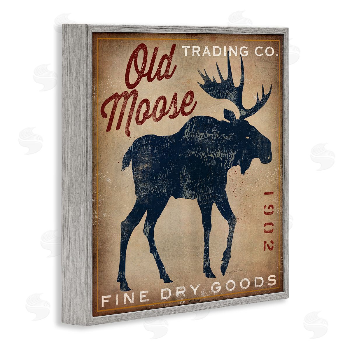 Ryan Fowler Old Moose Trading Co. Gray Framed Glicee Wall Art Print