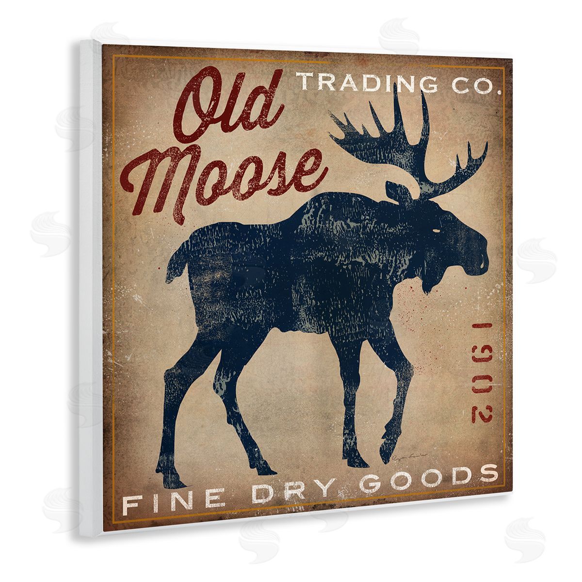 Ryan Fowler Old Moose Trading Co. Wooden Wall Plaque Art Print