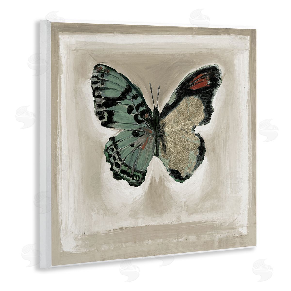 Stacy D'Aguiar Asymmetrical Butterfly Wings Wooden Wall Plaque Art Print