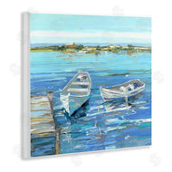Sally Swatland | Serene Rowboats at Dock