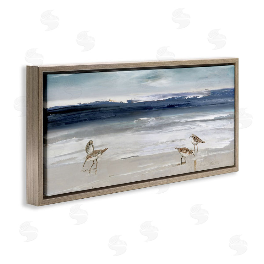 Sally Swatland | Sandpipers Grazing Sea Shore