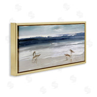 Sally Swatland | Sandpipers Grazing Sea Shore