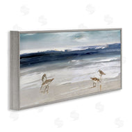 Sally Swatland | Sandpipers Grazing Sea Shore