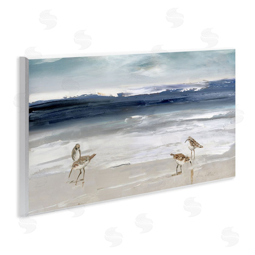 Sally Swatland | Sandpipers Grazing Sea Shore