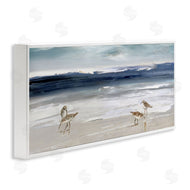 Sally Swatland | Sandpipers Grazing Sea Shore
