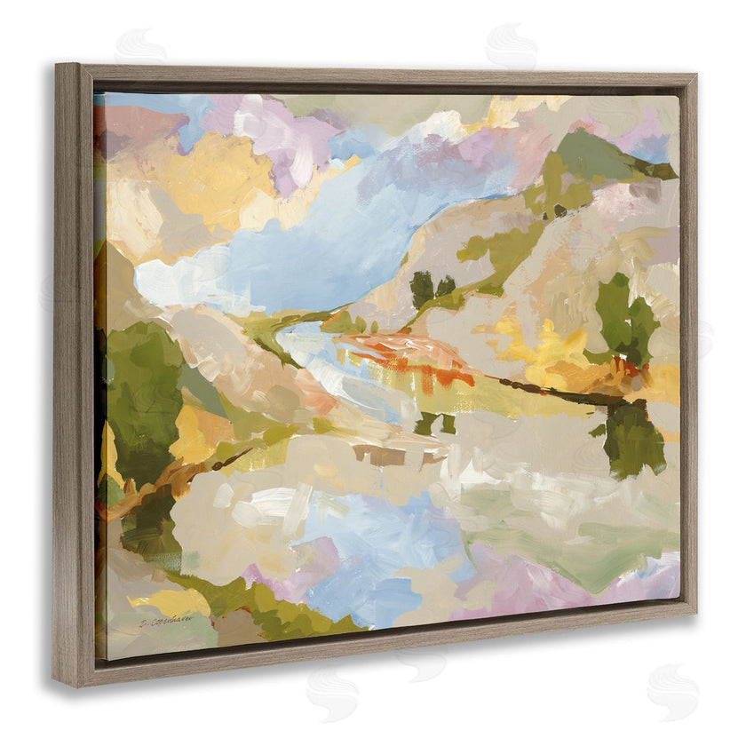 Trevor Copenhaver | Abstract Mountain Reflection Painting