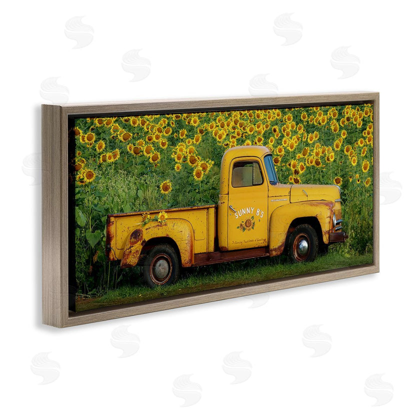 Carrie Ann Grippo-Pike | Yellow Pickup in Sunflower Field