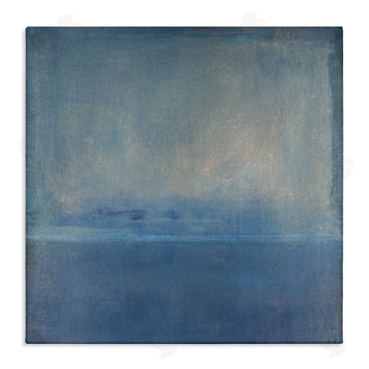 Tim O'Toole Blue Abstract Landscape  Stretched Canvas Wall Art Print