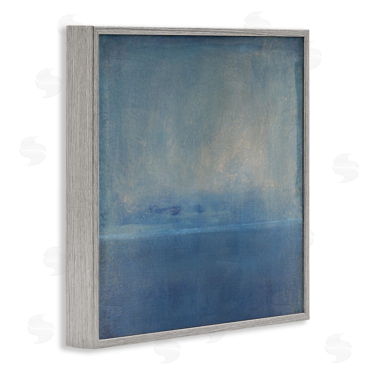 Tim O'Toole Blue Abstract Landscape  Gray Framed Glicee Wall Art Print