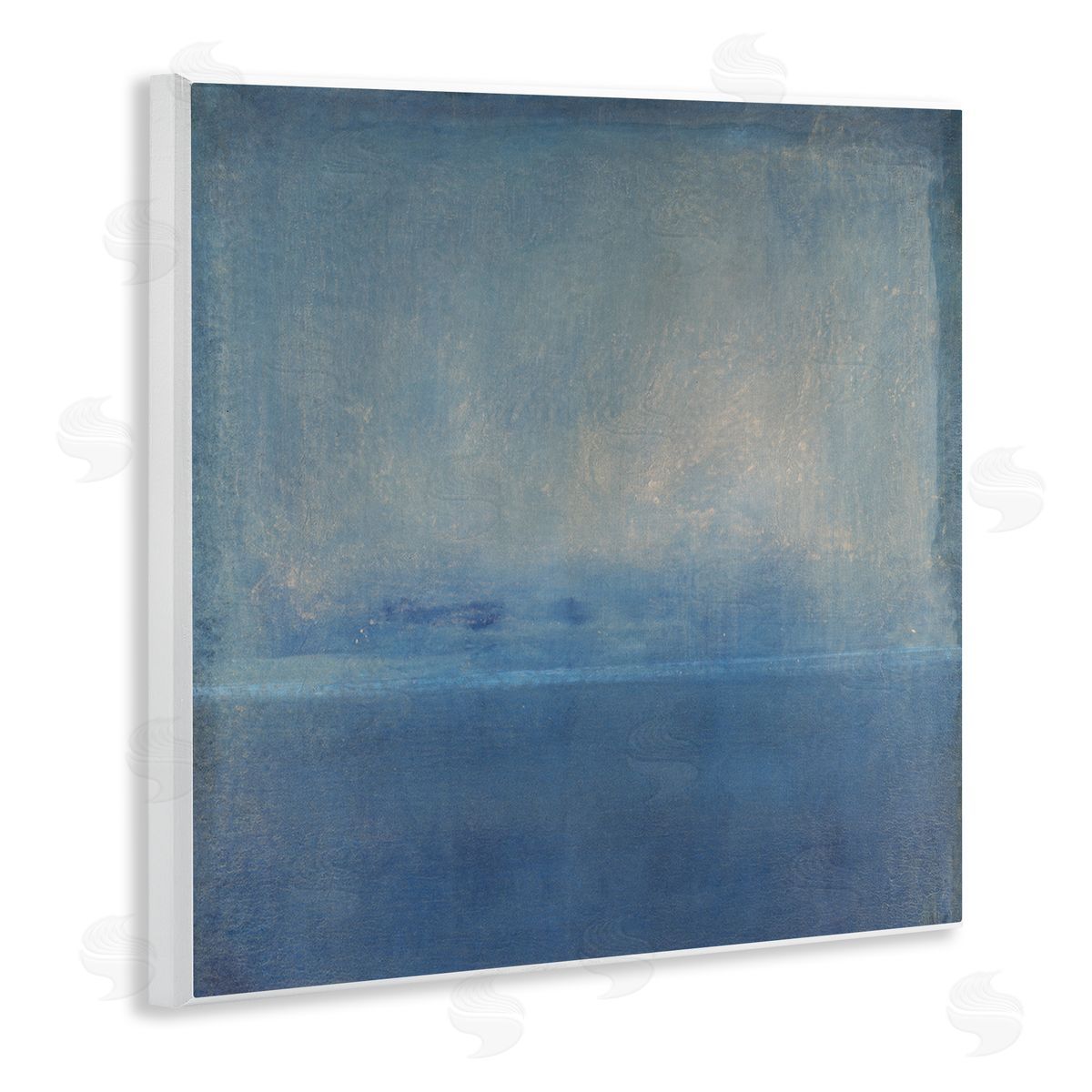 Tim O'Toole Blue Abstract Landscape  Wooden Wall Plaque Art Print