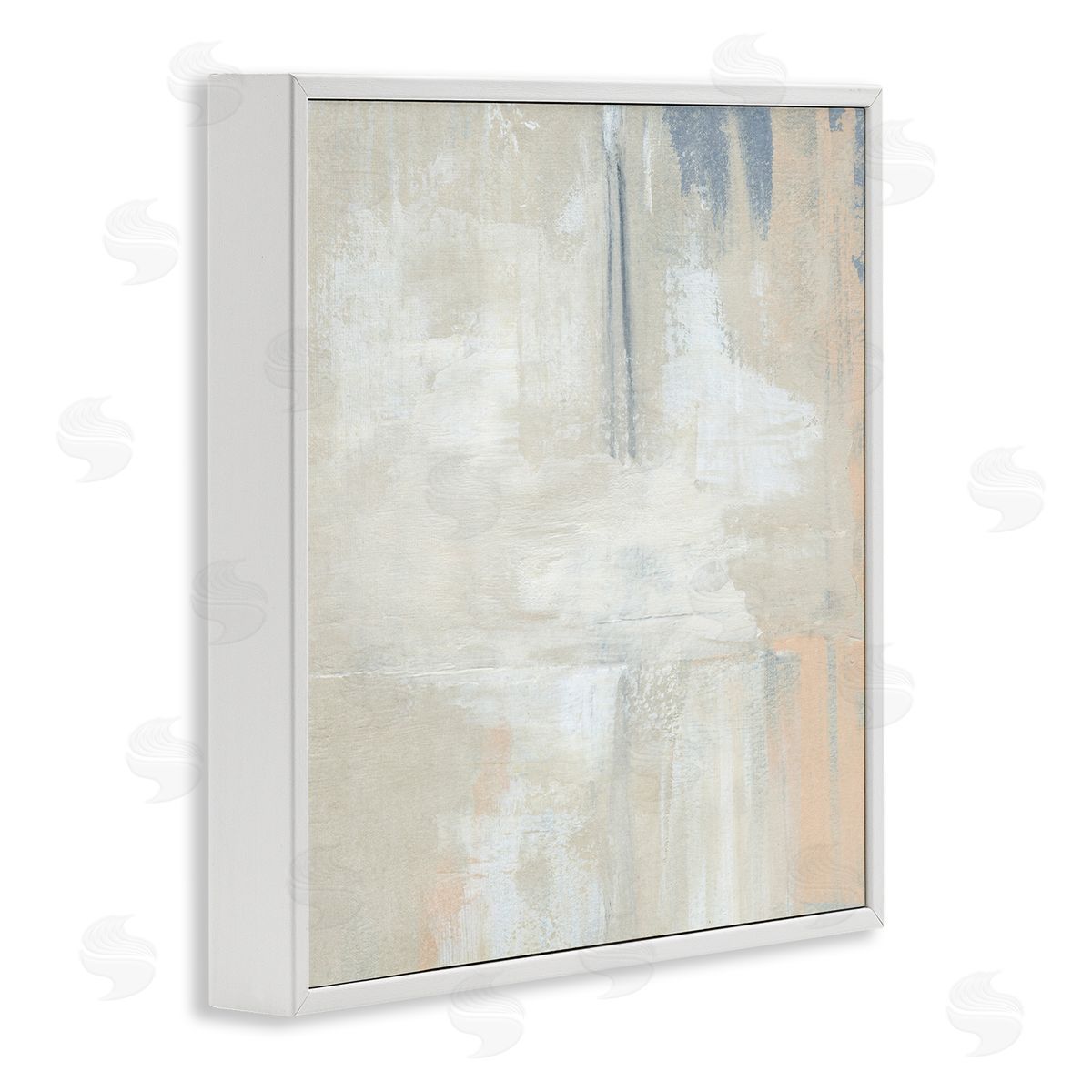 Annie Warren Beige Modern Neutral Tones White Framed Glicee Wall Art Print