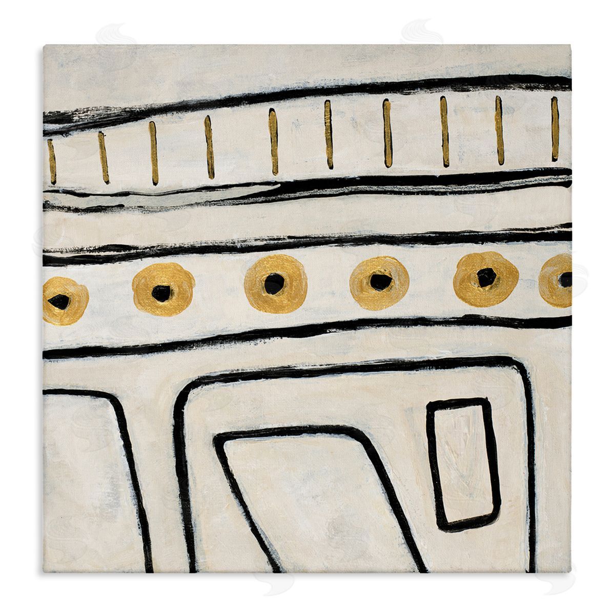 Lanie Loreth Abstract Outline Shapes Pattern Stretched Canvas Wall Art Print