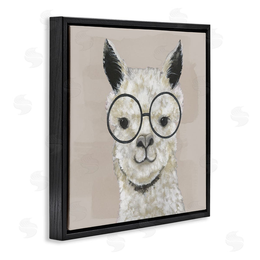 Tava Studios | Happy Alpaca Glasses Portrait