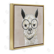 Tava Studios | Happy Alpaca Glasses Portrait
