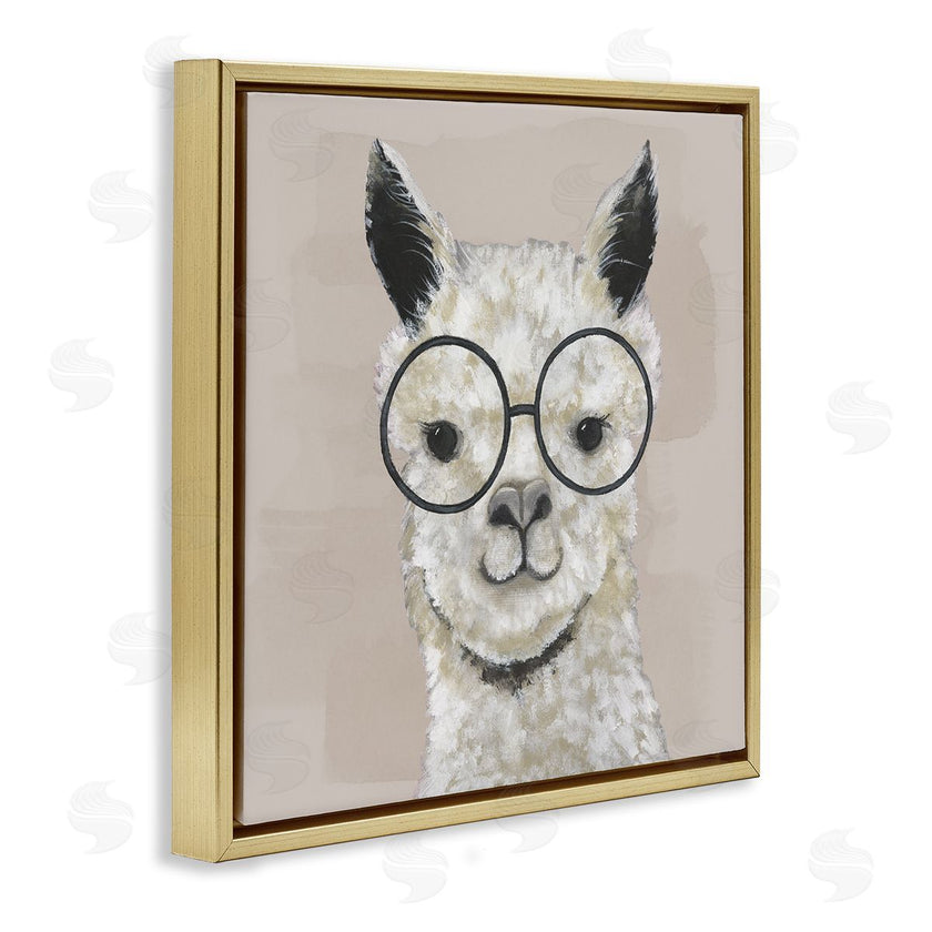 Tava Studios | Happy Alpaca Glasses Portrait