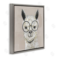 Tava Studios | Happy Alpaca Glasses Portrait
