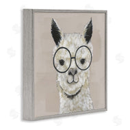 Tava Studios | Happy Alpaca Glasses Portrait