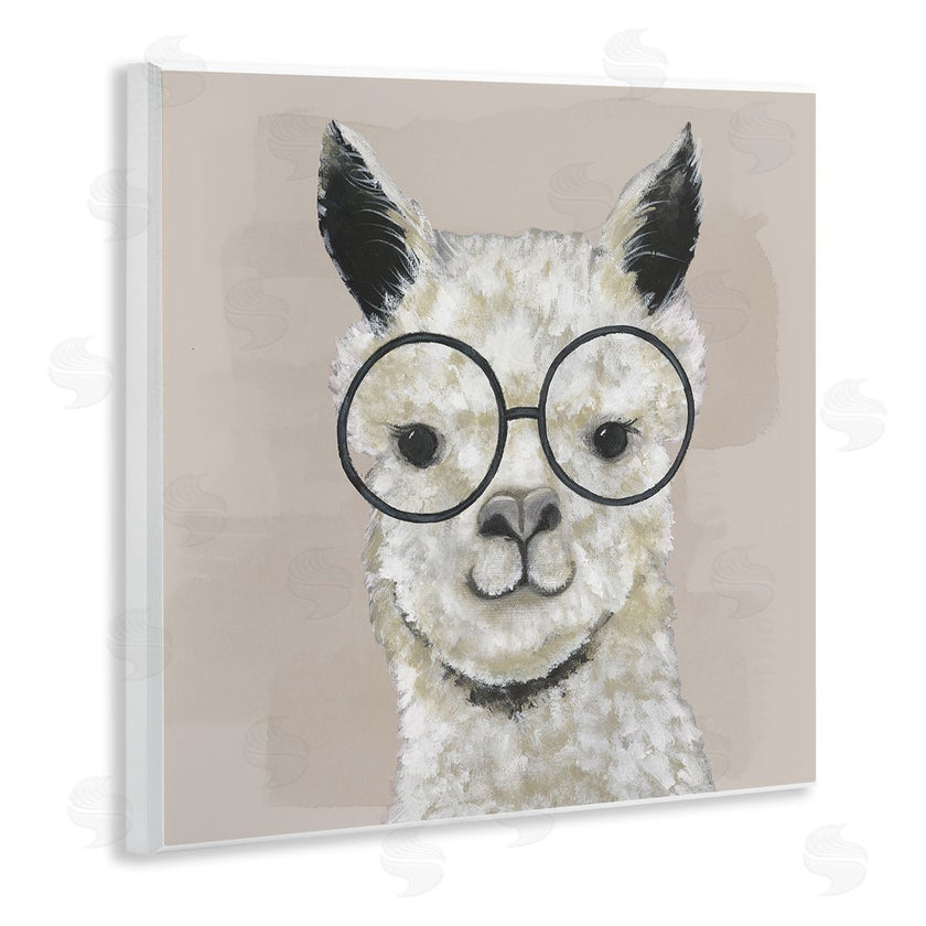 Tava Studios | Happy Alpaca Glasses Portrait