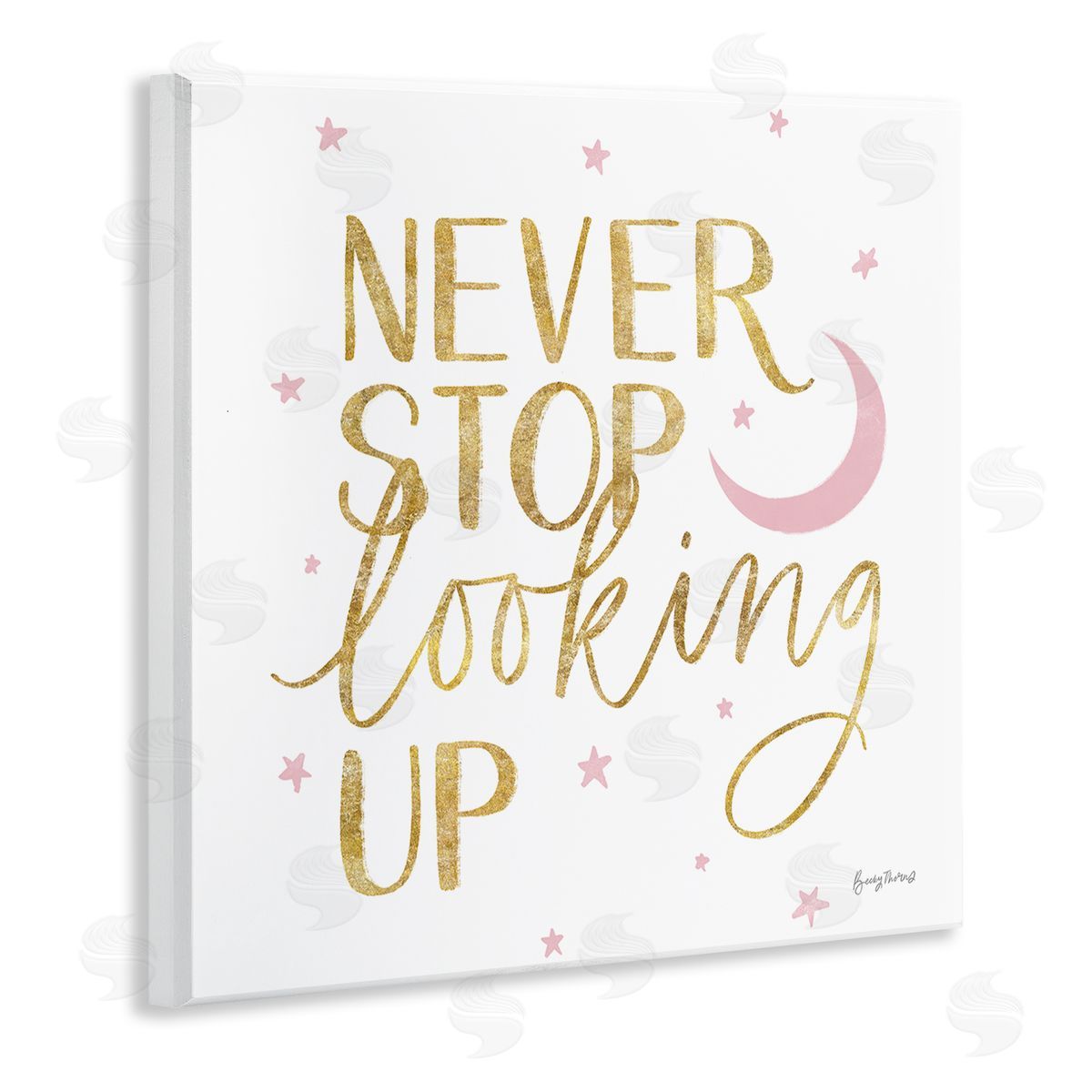 Becky Thorns Never Stop Looking Up Glam  Wooden Wall Plaque Art Print