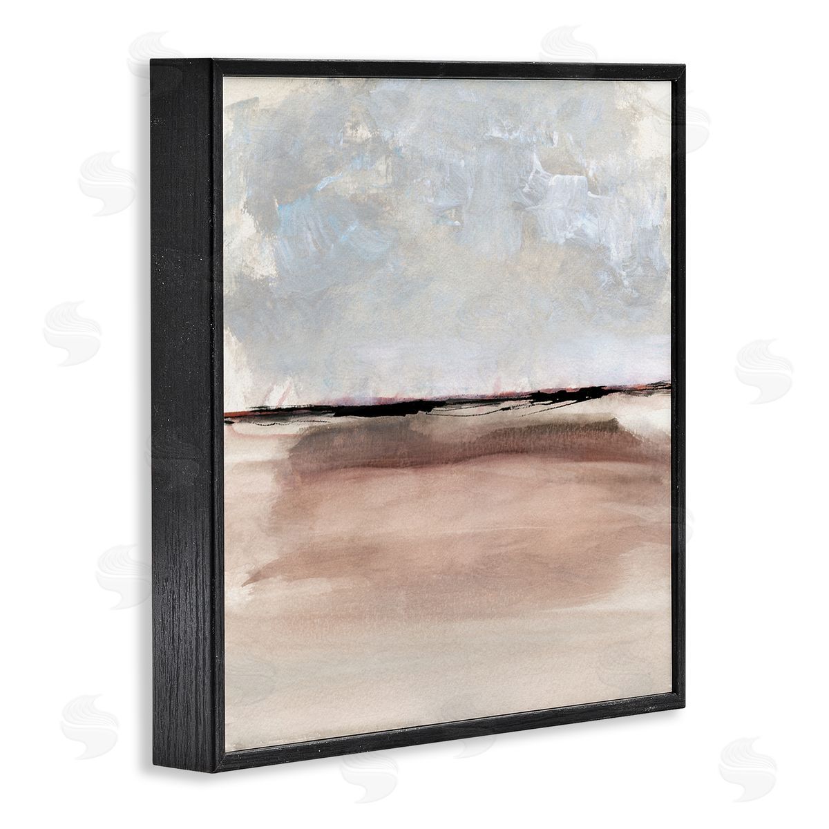 Susan Jill Abstract Vast Landscape Scenery Black Framed Glicee Wall Art Print