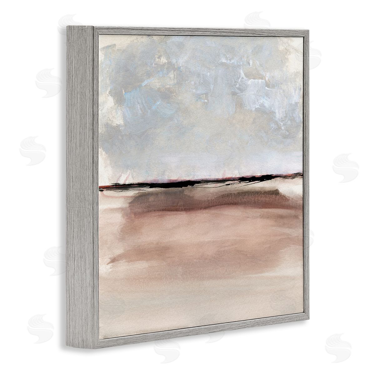 Susan Jill Abstract Vast Landscape Scenery Gray Framed Glicee Wall Art Print