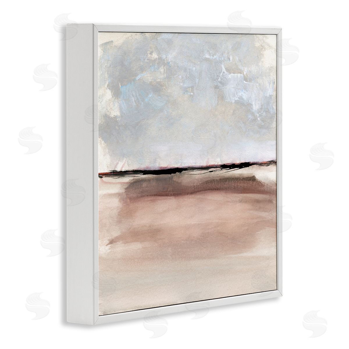 Susan Jill Abstract Vast Landscape Scenery White Framed Glicee Wall Art Print