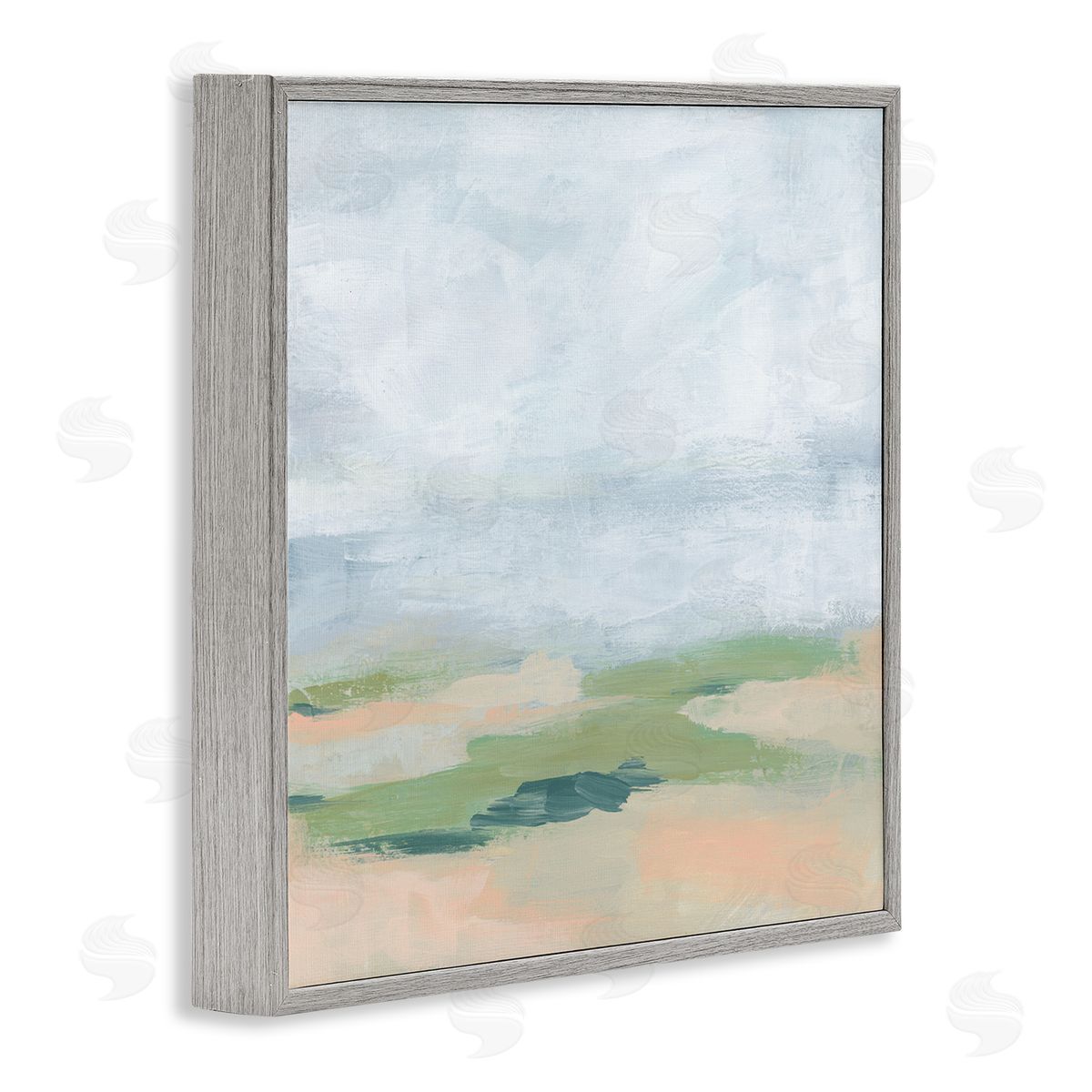Abstract Landscape Scenery Grey Frame Print Wall Art, Home Decor by June Erica Vess